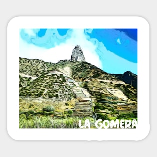 la gomera road rock islas canarias Sticker